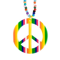 Korálkový náhrdelník s přívěskem hippie